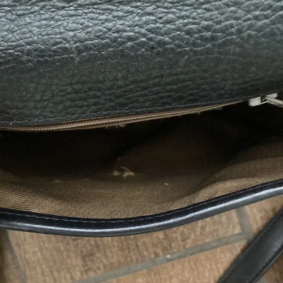 Coach - Black Leather Coach Bag - Picture 6 of 7